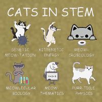 Funny Science Meme Cats In Stem Scientist Nerd Cat Lover Garment-Dyed Women's Muscle Tee