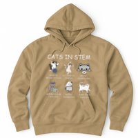Funny Science Meme Cats In Stem Scientist Nerd Cat Lover Hoodie