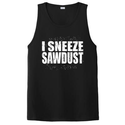 Funny Sawdust Men Woodworking Woodworkers Gift PosiCharge Competitor Tank