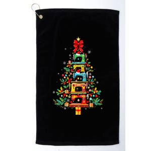 Funny Sewing Machine Christmas Tree Christmas Ornament Platinum Collection Golf Towel