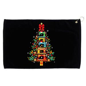 Funny Sewing Machine Christmas Tree Christmas Ornament Grommeted Golf Towel