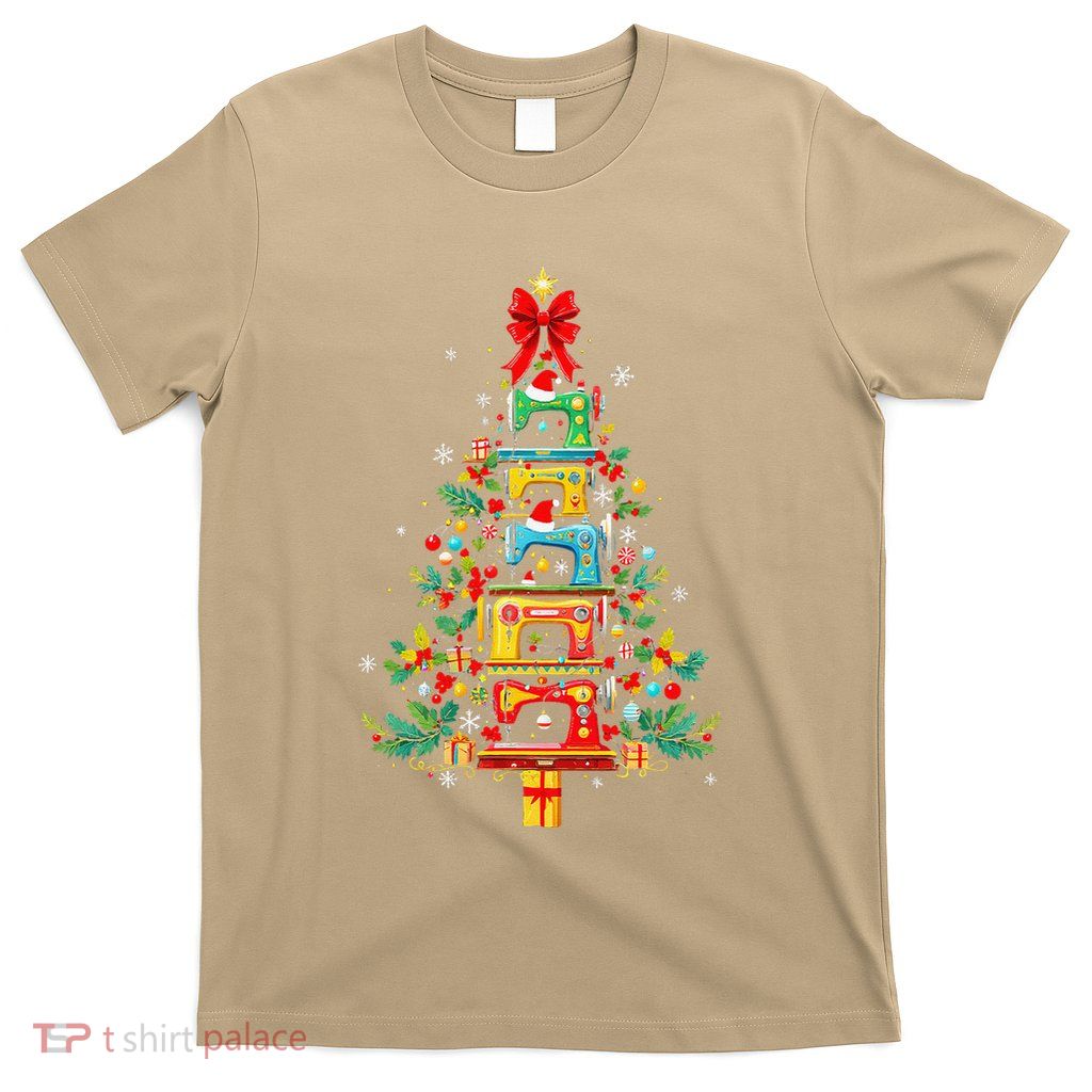 Funny Sewing Machine Christmas Tree Christmas Ornament T-Shirt