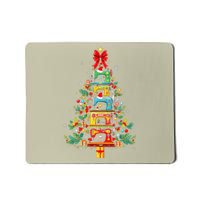 Funny Sewing Machine Christmas Tree Christmas Ornament Mousepad