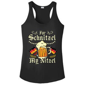 For Schnitzel My Nitzel Funny Oktoberfest Ladies PosiCharge Competitor Racerback Tank