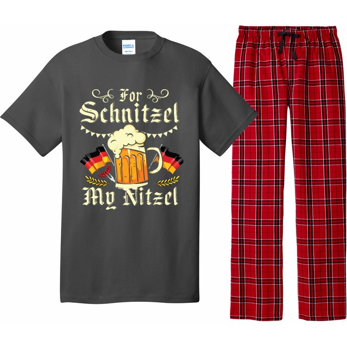 For Schnitzel My Nitzel Funny Oktoberfest Pajama Set