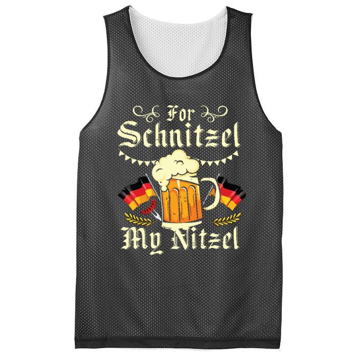 For Schnitzel My Nitzel Funny Oktoberfest Mesh Reversible Basketball Jersey Tank