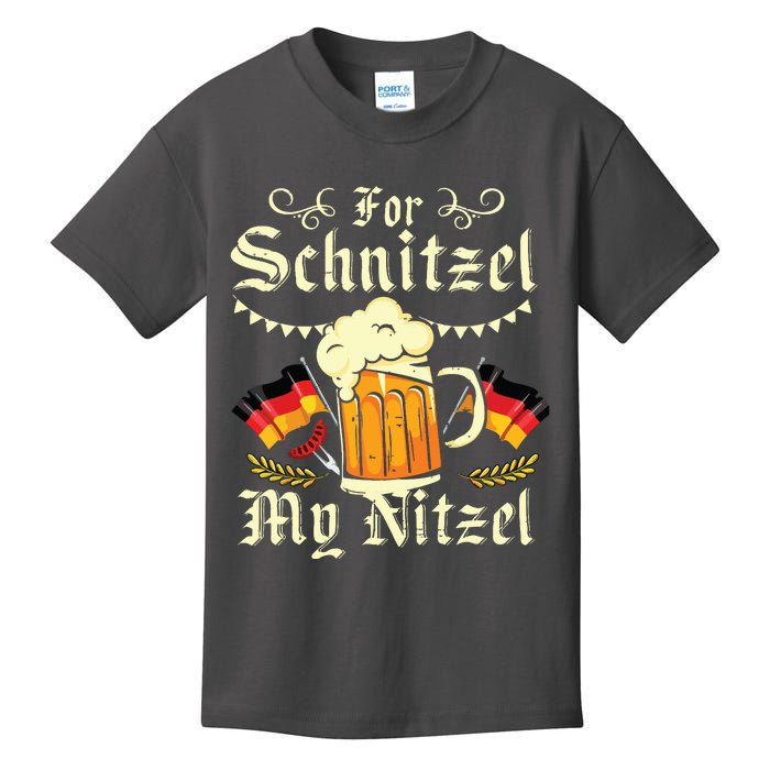 For Schnitzel My Nitzel Funny Oktoberfest Kids T-Shirt