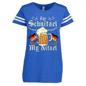 For Schnitzel My Nitzel Funny Oktoberfest Enza Ladies Jersey Football T-Shirt