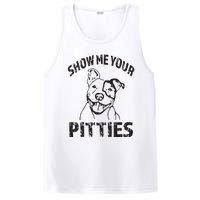 Funny Show Me Your Pitties Shirts Pitbull Owner PosiCharge Competitor Tank