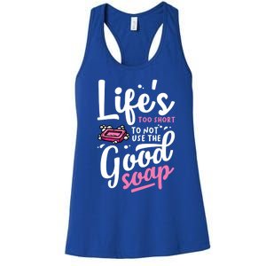 Funny Soap Maker Handmade Soap Making Soapmaking Gift Women's Racerback Tank