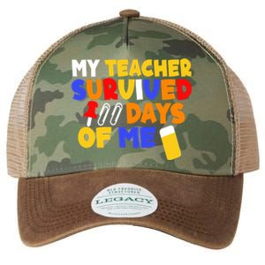 Funny Student Meaningful Gift My Teacher Survived 100 Days Of Me Cool Gift Legacy Tie Dye Trucker Hat