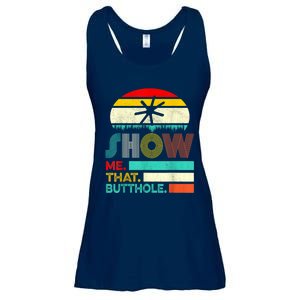 Funny Show Me That Butthole Sacratic Funny 1 Ladies Essential Flowy Tank