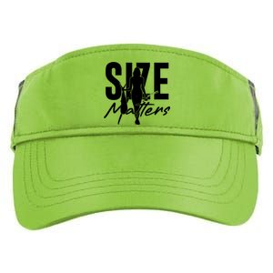 Funny Size Matters Sexy Woman Fisher Fisherman Adult Drive Performance Visor