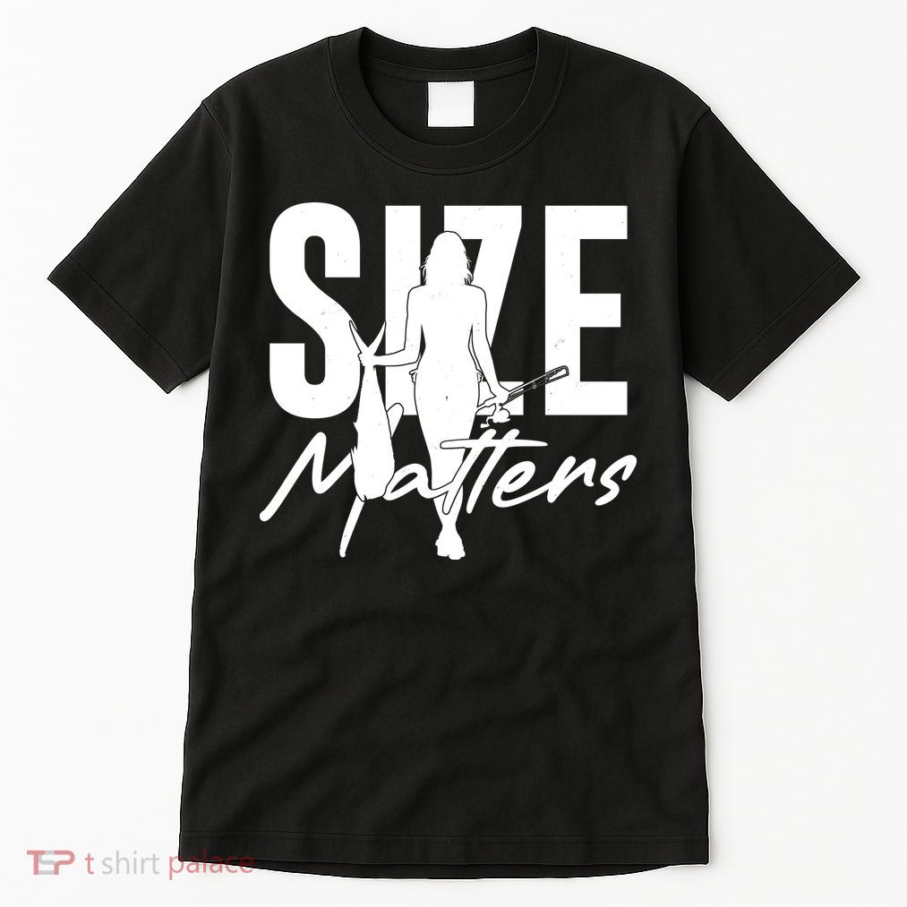 Funny Size Matters Sexy Woman Fisher Fisherman Tall T-Shirt