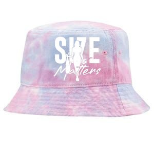 Funny Size Matters Sexy Woman Fisher Fisherman Tie-Dyed Bucket Hat