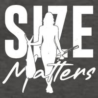 Funny Size Matters Sexy Woman Fisher Fisherman Vector Backpack