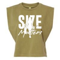 Funny Size Matters Sexy Woman Fisher Fisherman Garment-Dyed Women's Muscle Tee