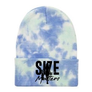 Funny Size Matters Sexy Woman Fisher Fisherman Tie Dye 12in Knit Beanie