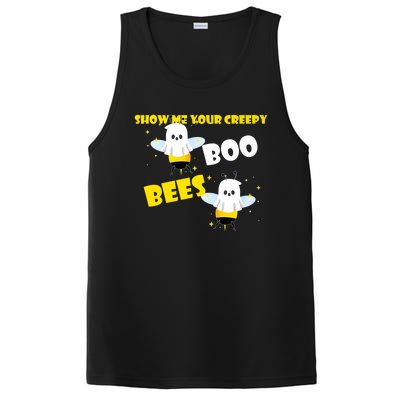 Funny Show Me Your Creepy Boo Bees Halloween Couples Costume Meaningful Gift PosiCharge Competitor Tank