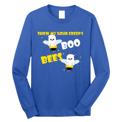 Funny Show Me Your Creepy Boo Bees Halloween Couples Costume Meaningful Gift Long Sleeve Shirt