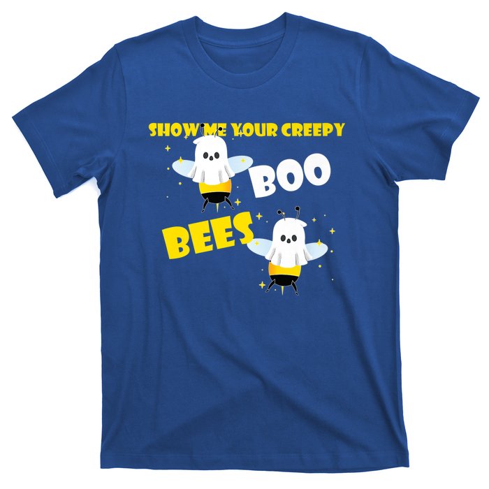 Funny Show Me Your Creepy Boo Bees Halloween Couples Costume Meaningful Gift T-Shirt