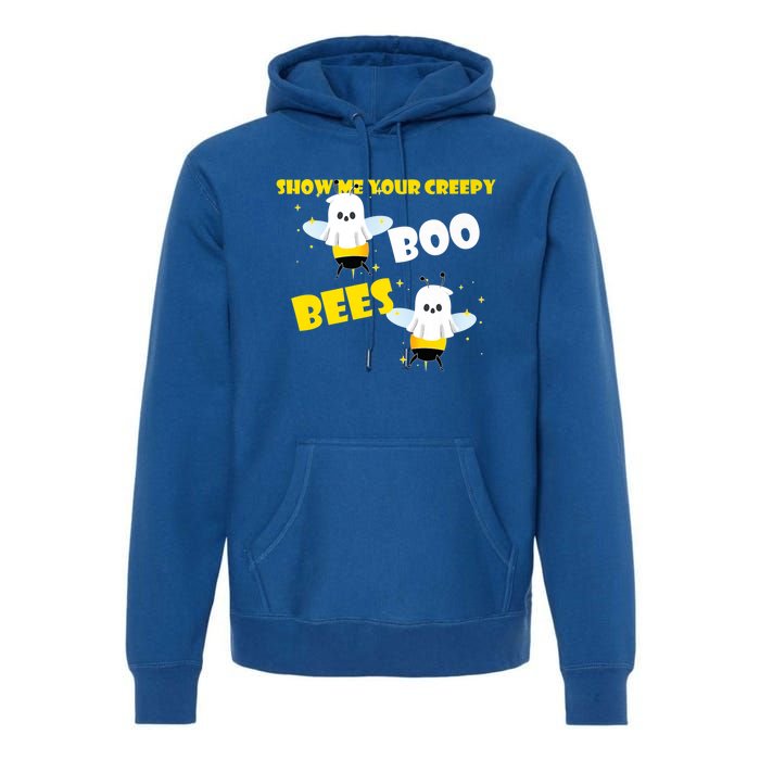 Funny Show Me Your Creepy Boo Bees Halloween Couples Costume Meaningful Gift Premium Hoodie