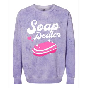 Funny Soap Maker Soap Making Soap Dealer Gift Colorblast Crewneck Sweatshirt