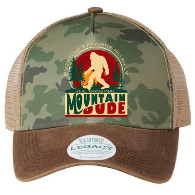 Funny Sasquatch Mountain Dude EveryoneS Favorite Hillbilly Legacy Tie Dye Trucker Hat