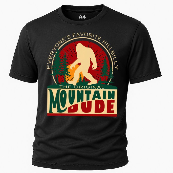 Funny Sasquatch Mountain Dude EveryoneS Favorite Hillbilly Cooling Performance Crew T-Shirt