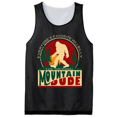 Funny Sasquatch Mountain Dude EveryoneS Favorite Hillbilly Mesh Reversible Basketball Jersey Tank