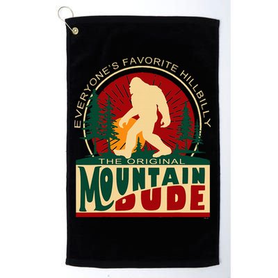 Funny Sasquatch Mountain Dude EveryoneS Favorite Hillbilly Golf Towel