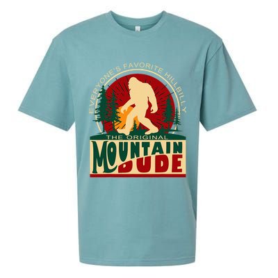 Funny Sasquatch Mountain Dude EveryoneS Favorite Hillbilly Sueded Cloud Jersey T-Shirt