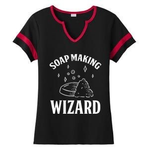 Funny Soap Maker Soap Making Wizard Diy Handmade Crafting Funny Gift Ladies Halftime Notch Neck Tee