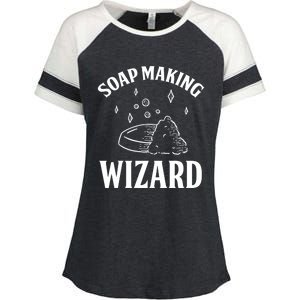 Funny Soap Maker Soap Making Wizard Diy Handmade Crafting Funny Gift Enza Ladies Jersey Colorblock Tee