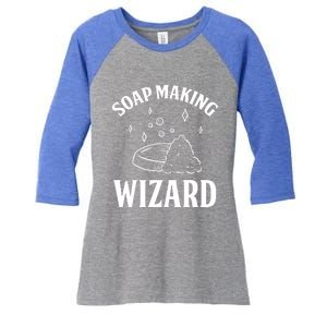 Funny Soap Maker Soap Making Wizard Diy Handmade Crafting Funny Gift Women's Tri-Blend 3/4-Sleeve Raglan Shirt