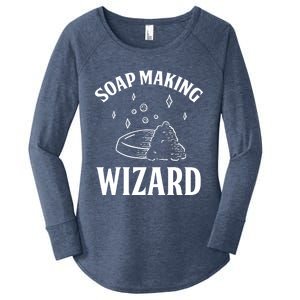 Funny Soap Maker Soap Making Wizard Diy Handmade Crafting Funny Gift Women's Perfect Tri Tunic Long Sleeve Shirt