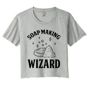 Funny Soap Maker Soap Making Wizard Diy Handmade Crafting Funny Gift Women's Crop Top Tee