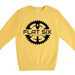 Flat Six Meant To Be Driven Gear Sport Car Meaningful Gift Premium Crewneck Sweatshirt