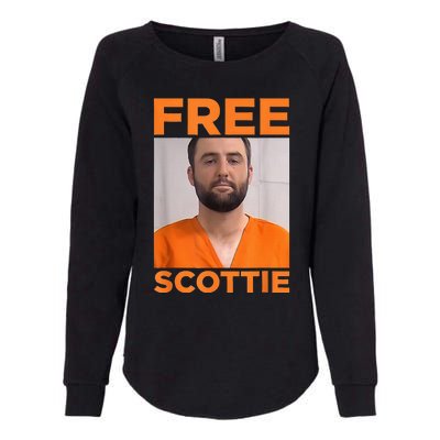 Free Scottie Mug Shot Funny Saying Humour Womens California Wash Sweatshirt