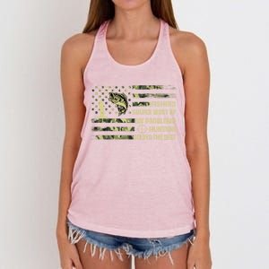 Fishing Solves Most Of My Problems Hunting Solves The Rest Cute Gift Women's Knotted Racerback Tank