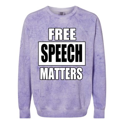 Free Speech Matters Colorblast Crewneck Sweatshirt