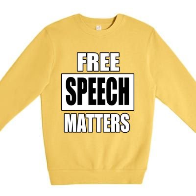 Free Speech Matters Premium Crewneck Sweatshirt