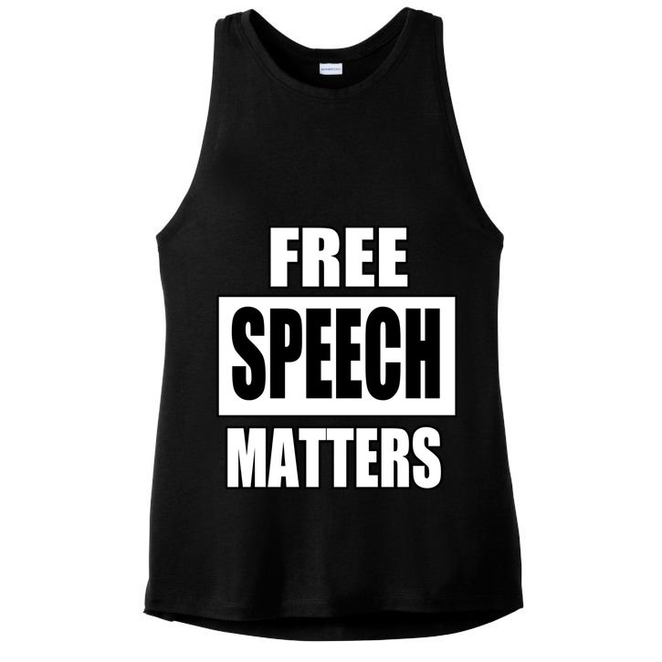Free Speech Matters Ladies PosiCharge Tri-Blend Wicking Tank