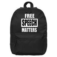 Free Speech Matters 16 in Basic Backpack