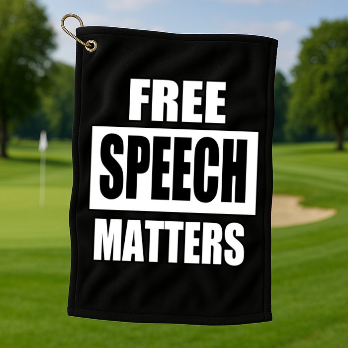 Free Speech Matters Golf Towel