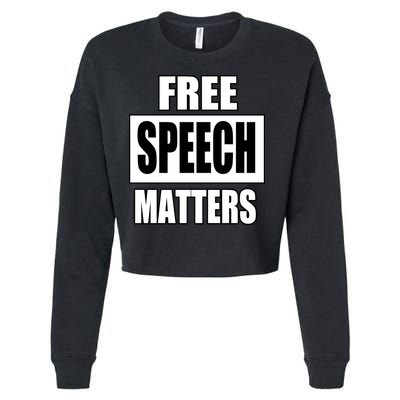 Free Speech Matters Cropped Pullover Crew