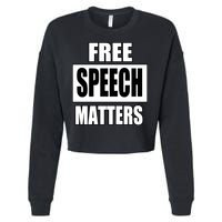 Free Speech Matters Cropped Pullover Crew
