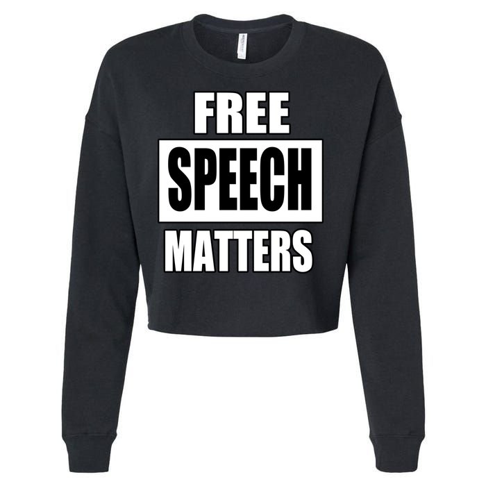 Free Speech Matters Cropped Pullover Crew