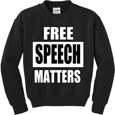 Free Speech Matters Kids Sweatshirt