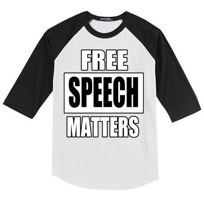 Free Speech Matters Kids Colorblock Raglan Jersey